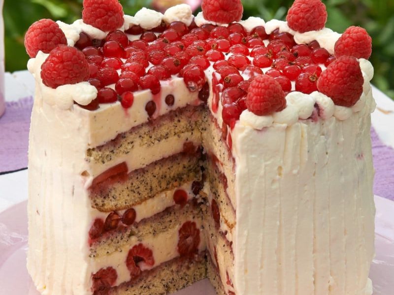 Können Sie beim Anblick dieser Beeren-Mohn-Torte noch widerstehen? / Foto: Matthias Liebich