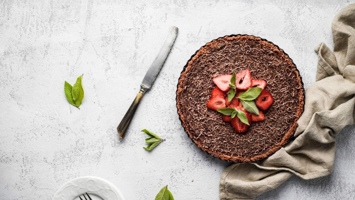 Erdbeertorte mit Schokolade