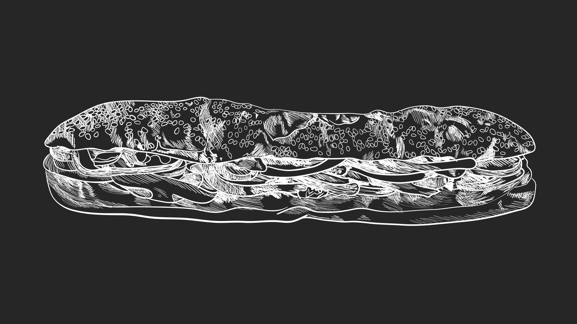 Vektor Bánh mì Pizza-Burger schwarz-weiß Grafik.