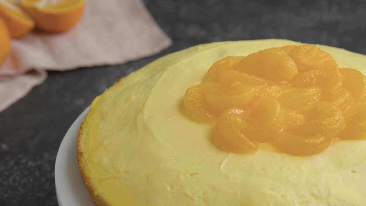 Schüttelkuchen mit Mandarinen