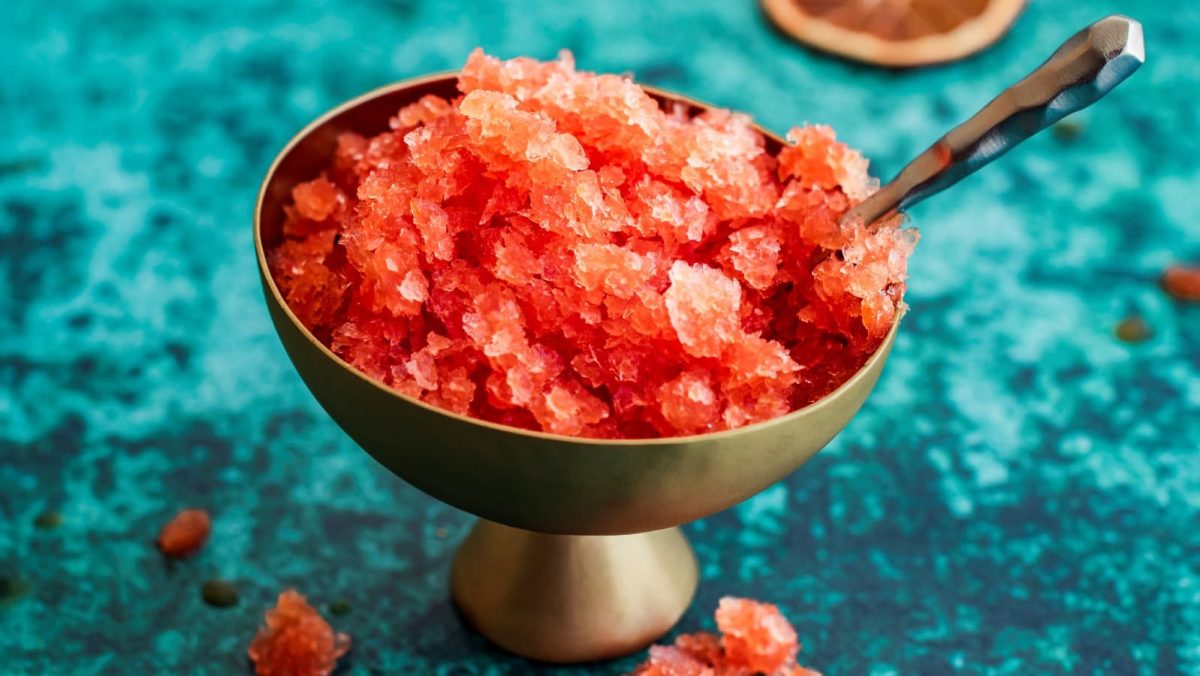 Blutorangen-Granita mit Aperol