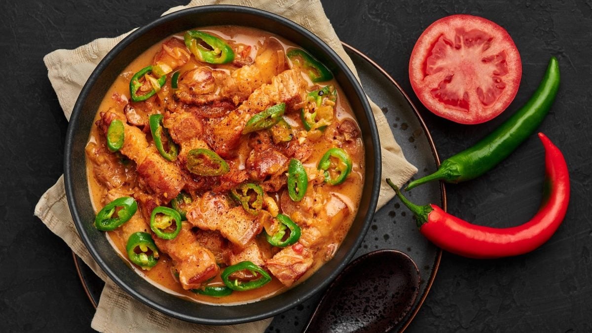 Schweinebauch-Curry