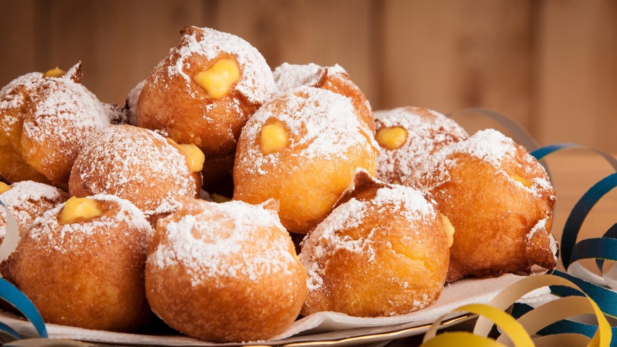 Nahaufnahme von Crema fritta.